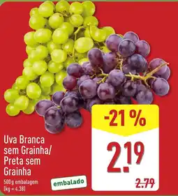 ALDI Uva branca sem grainha/ preta sem grainha promoção