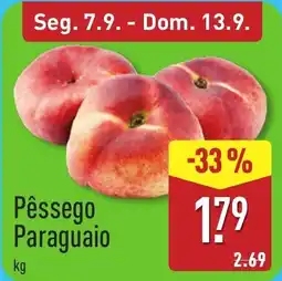 ALDI Pêssego Paraguaio promoção