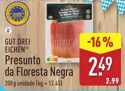 ALDI Gut drei eichen presunto da floresta negra promoção
