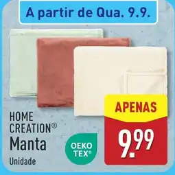 ALDI Home Creation Manta promoção