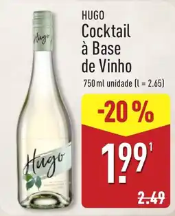 ALDI Hugo cocktail à base de vinho promoção