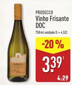 ALDI Prosecco Vinho Frisante DOC promoção
