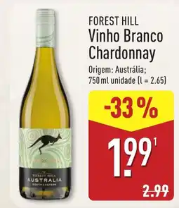 ALDI forest hill vinho branco chardonnay promoção