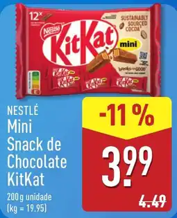 ALDI Nestlé Mini Snack de Chocolate KitKat promoção