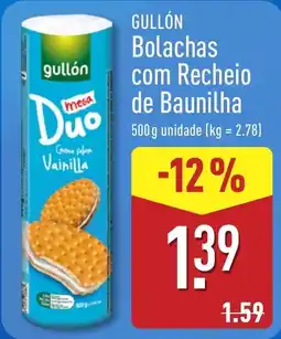 ALDI Gullón Bolachas com Recheio de Baunilha promoção