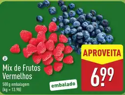 ALDI Mix de Frutos Vermelhos promoção