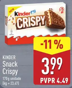 ALDI Kinder Snack Crispy promoção