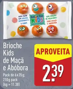 ALDI Brioche kids de maçã e abóbora promoção
