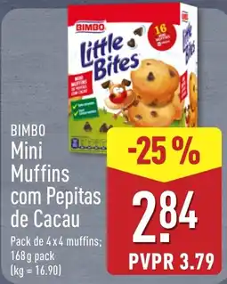ALDI Bimbo mini muffins com pepitas de cacau promoção