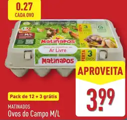 ALDI Matinados Ovos do Campo M/L promoção