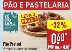 ALDI Pão Pretzel promoção