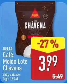 ALDI Delta café moído lote chávena promoção