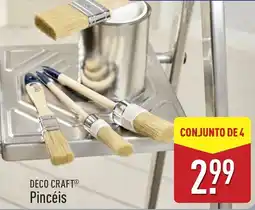 ALDI Deco craft pincéis promoção