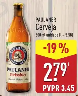 ALDI Paulaner cerveja promoção