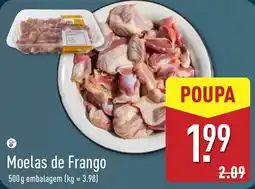 ALDI Moelas de Frango promoção