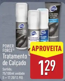 ALDI Power force tratamento de calçado promoção