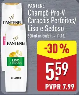 ALDI Pantene champô pro-v caracóis perfeitos liso e sedoso promoção