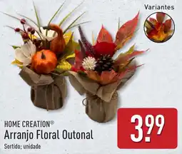 ALDI Home creation arranjo floral outonal promoção