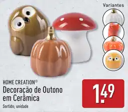 ALDI Home creation decoração de outono em cerâmica promoção