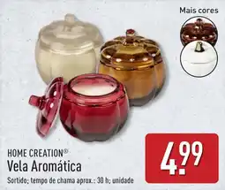 ALDI Home creation® vela aromática promoção