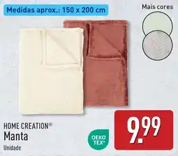 ALDI Home creation manta promoção