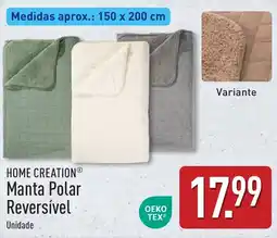 ALDI Home creation manta polar reversível promoção
