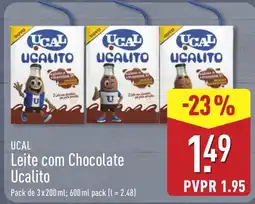 ALDI Ucal leite com chocolate ucalito promoção