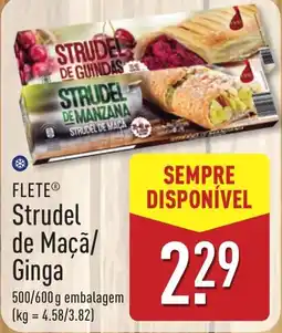ALDI Flete strudel de maçã/ginga promoção