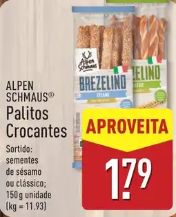 ALDI Alpen schmaus palitos crocantes promoção