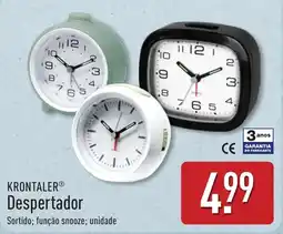 ALDI Krontaler despertador promoção