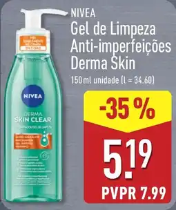 ALDI nivea gel de limpeza anti-imperfeições derma skin promoção