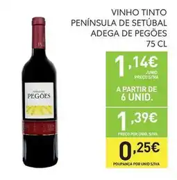Recheio Adega de pegões - vinho tinto peninsula de setubal promoção