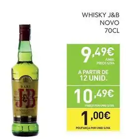 Recheio J&b - whisky promoção