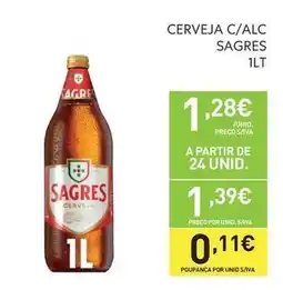 Recheio Sagres - cerveja c/alc promoção