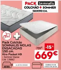 Conforama Pack colchão somnalis molas ensacadas promoção