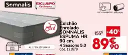 Conforama Colchão Enrolado Somnalis Espuma HR promoção