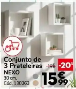 Conforama Conjunto de 3 Prateleiras NEXO promoção