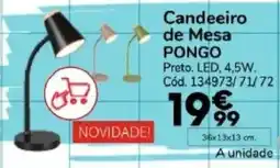 Conforama Candeeiro de Mesa Pongo promoção