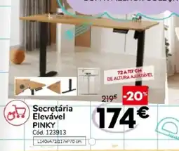 Conforama Secretária Elevável Pinky promoção