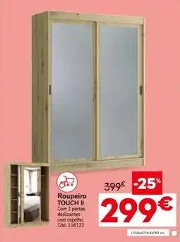 Conforama Roupeiro touch ii promoção
