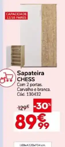 Conforama Sapateira chess promoção