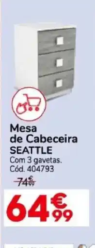 Conforama Mesa de Cabeceira Seattle promoção
