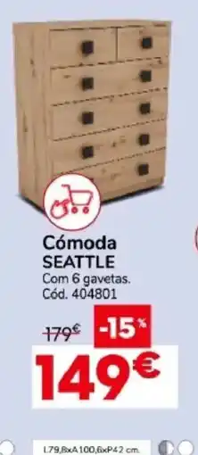 Conforama Cómoda seattle promoção