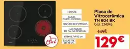 Conforama Placa de Vitrocerâmica TN 604 BK promoção