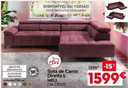 Conforama Sofá de Canto Direito L Meli promoção