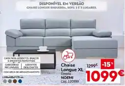 Conforama Chaise Longue XL Direita Noemi promoção