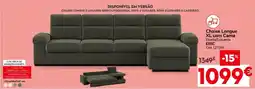Conforama Chaise Longue XL com Cama Direita/Esquerda ERIC promoção