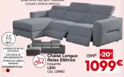 Conforama Chaise Longue Relax Elétrico LEXI promoção