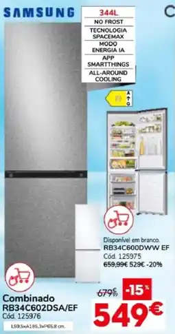 Conforama Samsung Combinado RB34C602DSA/EF promoção