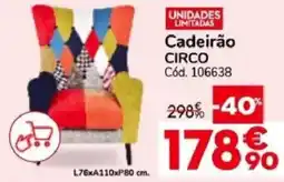 Conforama Cadeirao Circo promoção